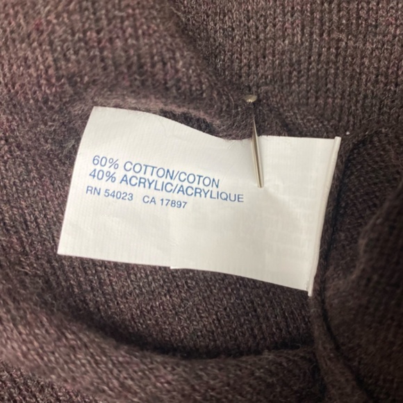 Gap V-neck brown long sleeved lightweight sweater - Picture 5 of 6